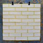 دیوارپوش فومی پشت چسبدار بند طلایی