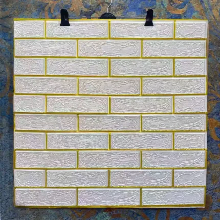 دیوارپوش فومی پشت چسبدار بند طلایی