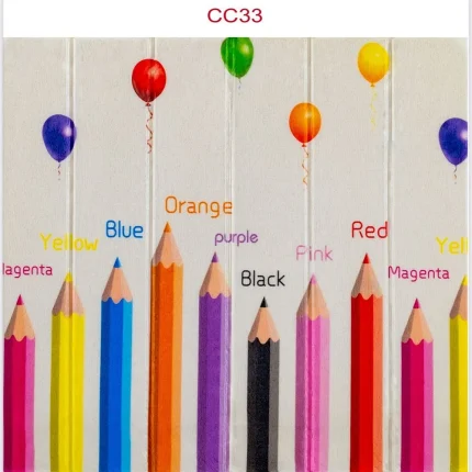 دیوارپوش طرح مداد رنگی